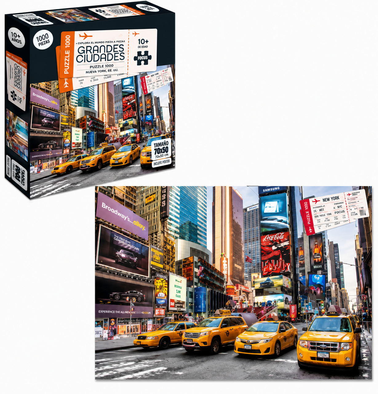 Puzzle 1000 Piezas - Nueva York, EEUU Colección Grandes Ciudades