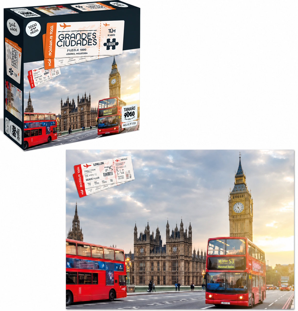 Puzzle 1000 Piezas - Londres, Inglaterra Colección Grandes Ciudades