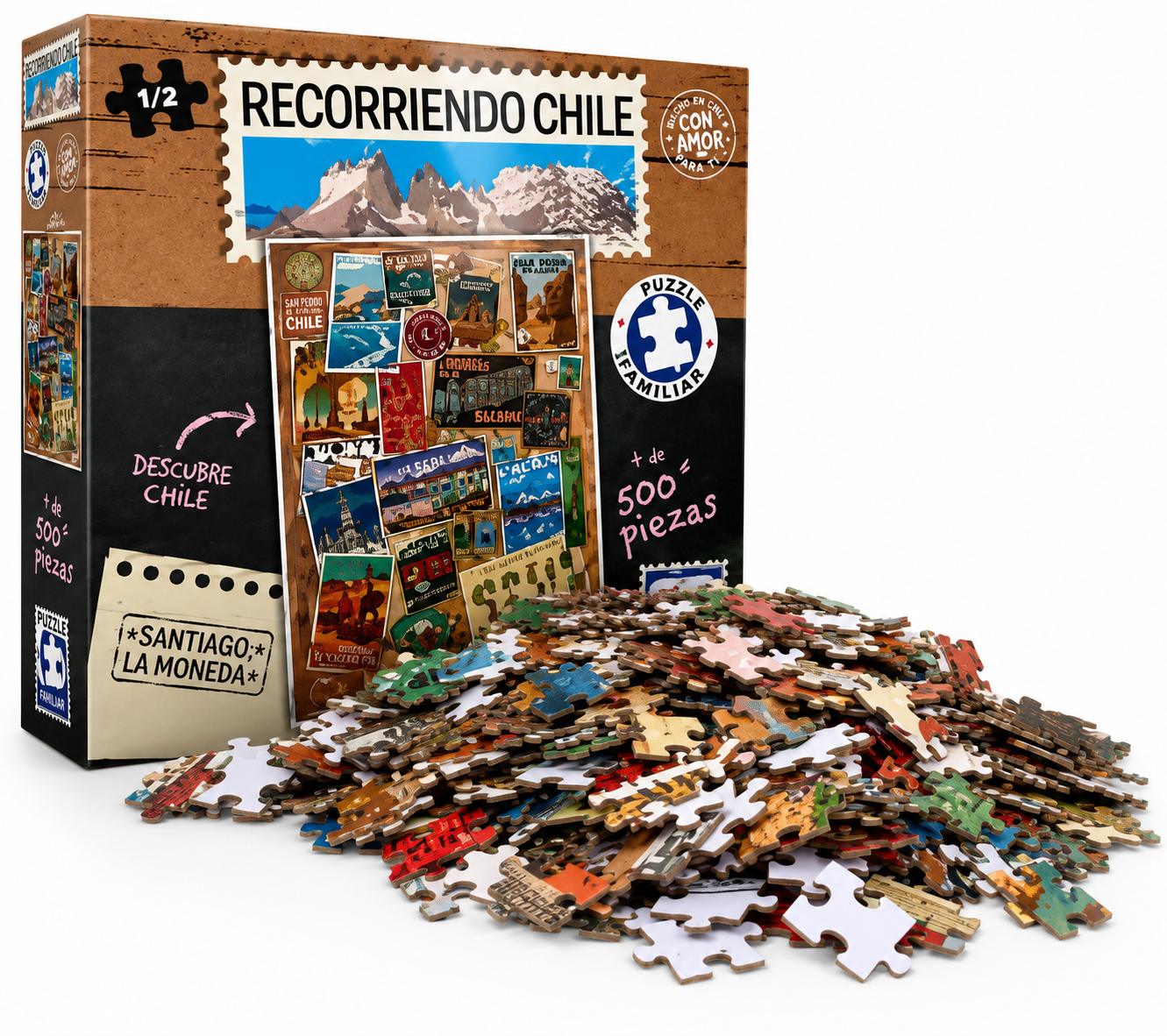 Puzzle 500 Piezas - Zona Norte Colección Recorriendo Chile