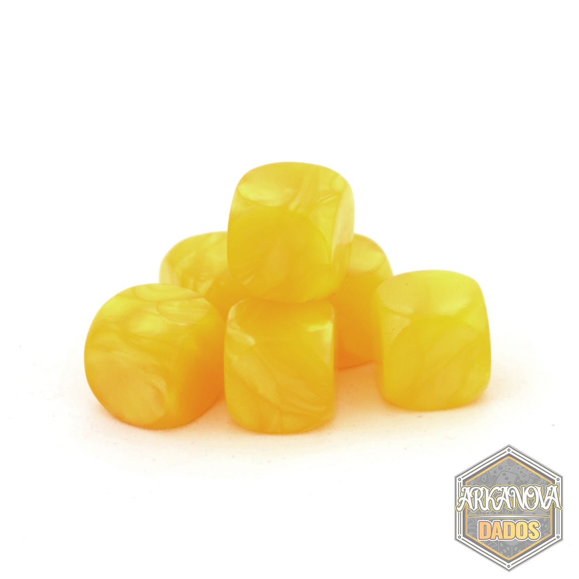 Blank - 1D6 Marmolado Amarillo