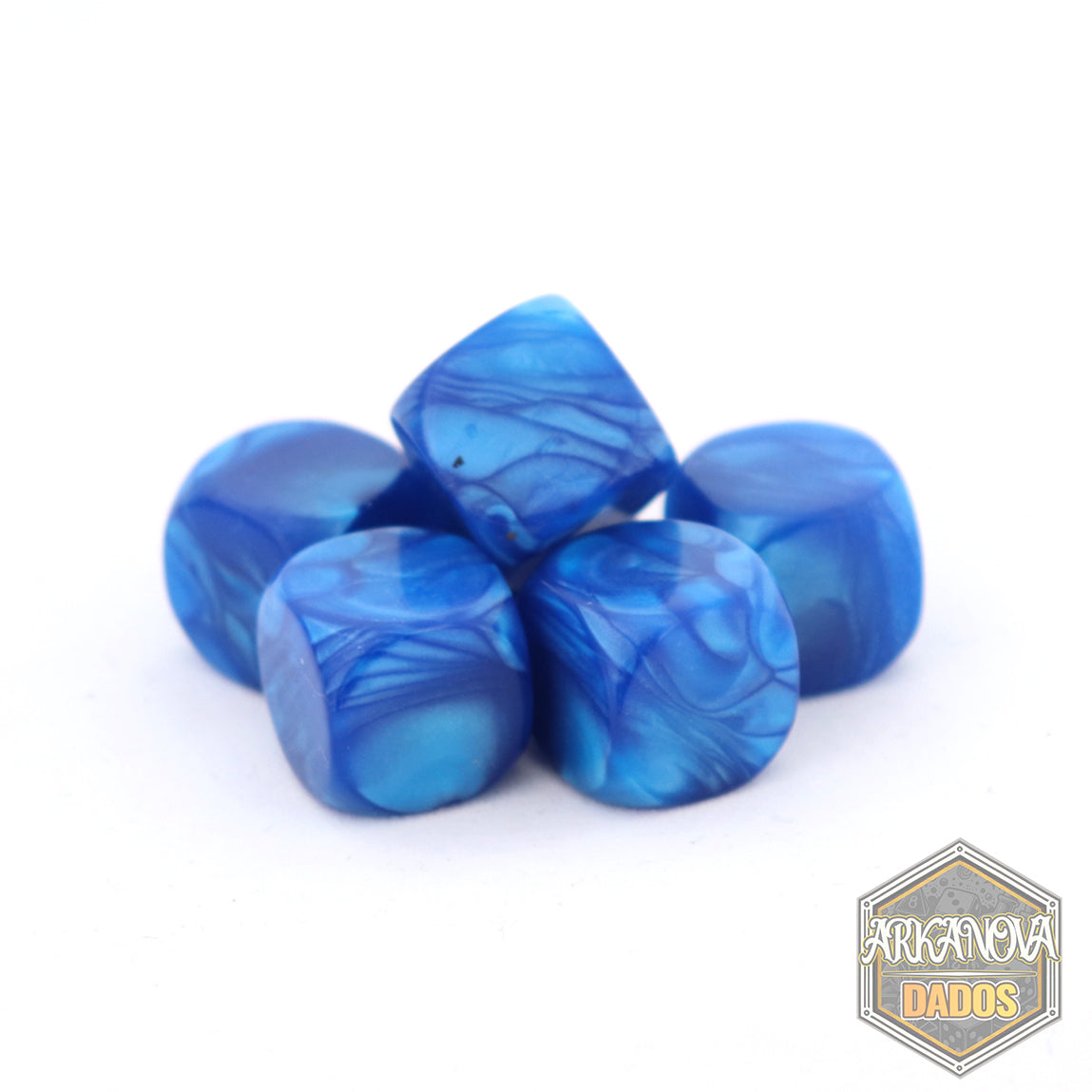 Blank - 1D6 Marmolado Azul