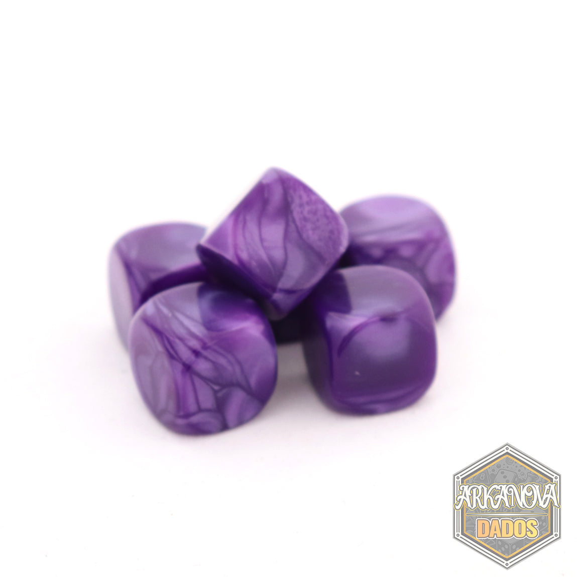 Blank - 1D6 Marmolado Morado