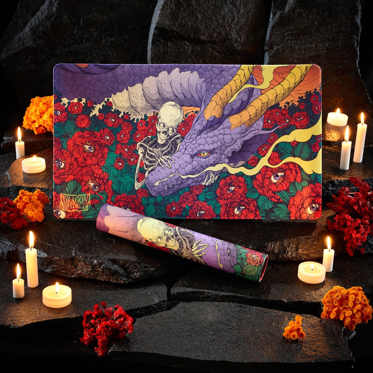 Playmat Dragon Shield Día de Muertos 2026 con tubo