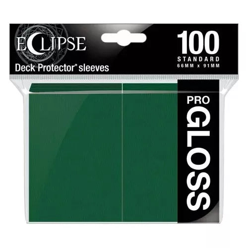 Protectores Eclipse Forest Green Matte (x100) | Accesorios Ultra PRO para TCG en PiedraBruja Chile