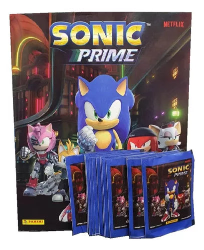 Album Sonic Prime Netflix + 20 sobres