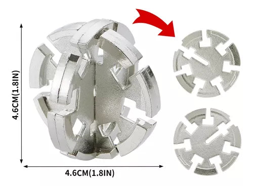 Puzzle Metalico 3D Atomo