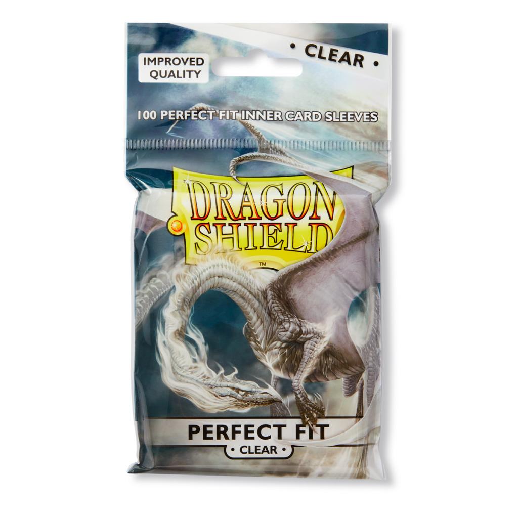 Perfect Fit - Clear (x100) | Fundas y accesorios Dragon Shield para cartas TCG en PiedraBruja Chile