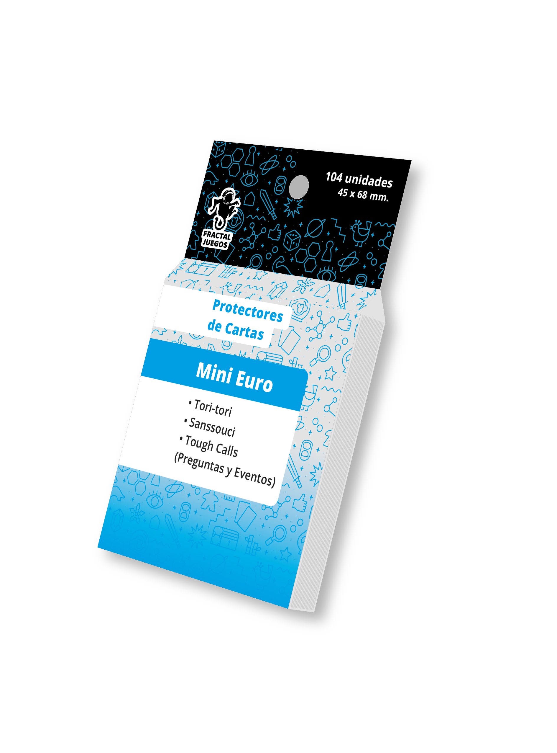 Protectores de cartas Mini Euro (45 x 68 mm) - 104 unidades