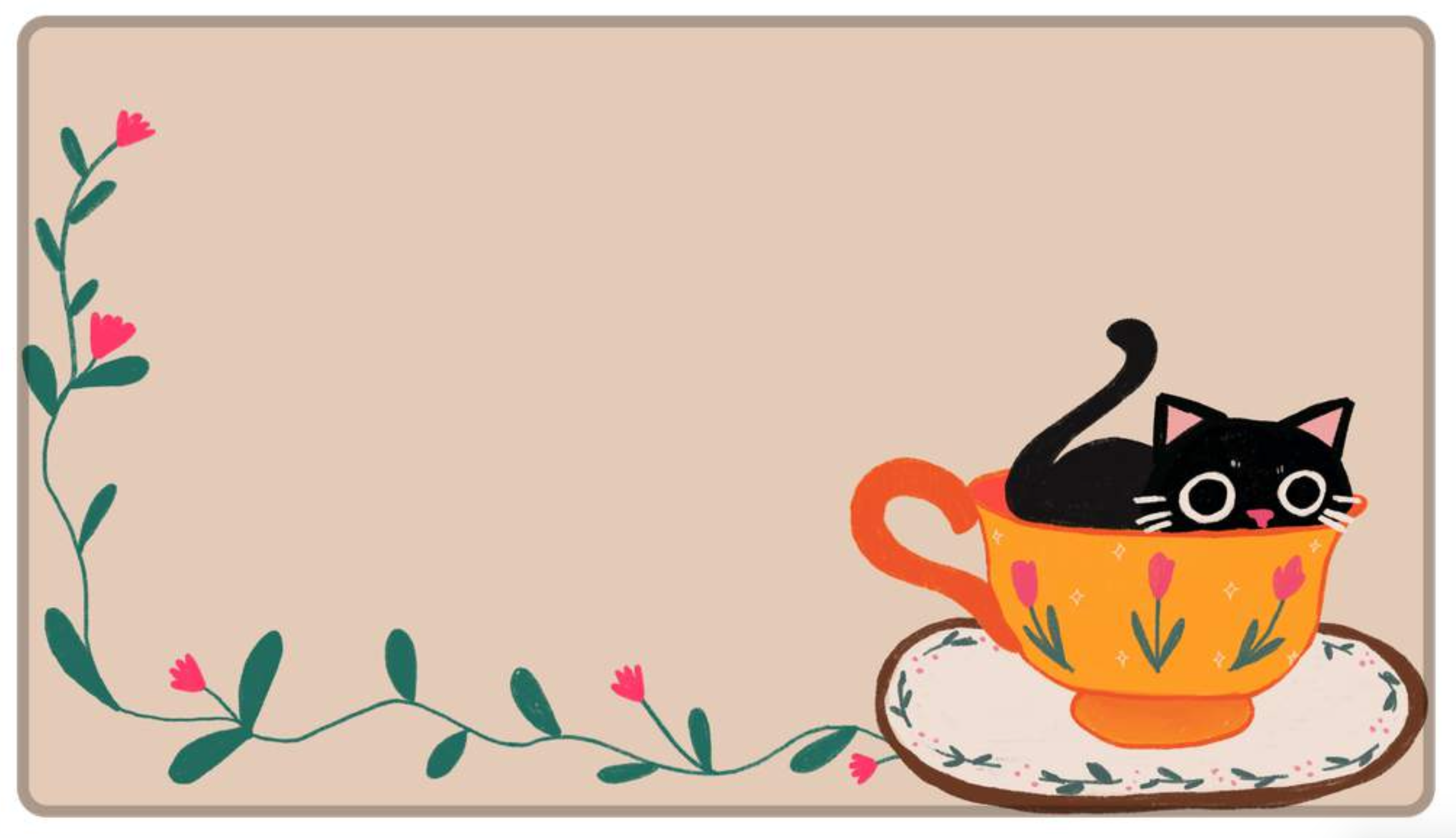 Playmat GATITO TECITO - Arte por: @valilo
