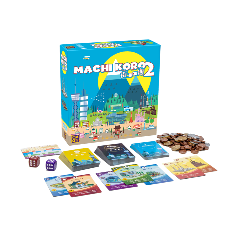 Contenido del juego de mesa machi koro segunda edición