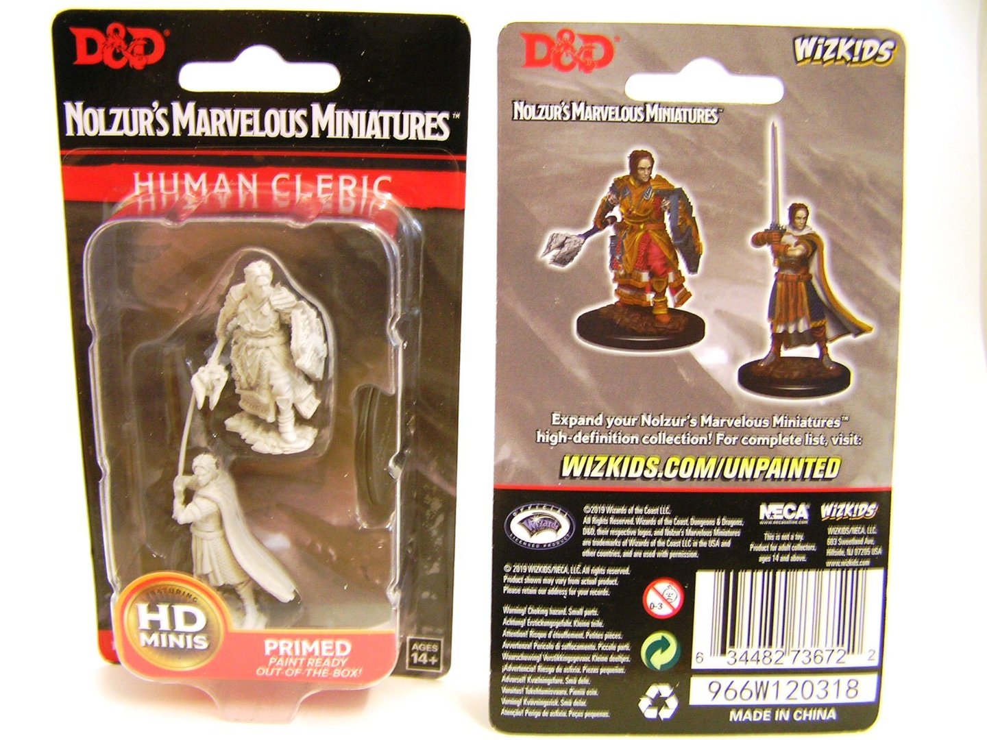 Nolzur’s Marvelous Miniatures: Unpainted Minis Wave 8 - Male Human Cleric
