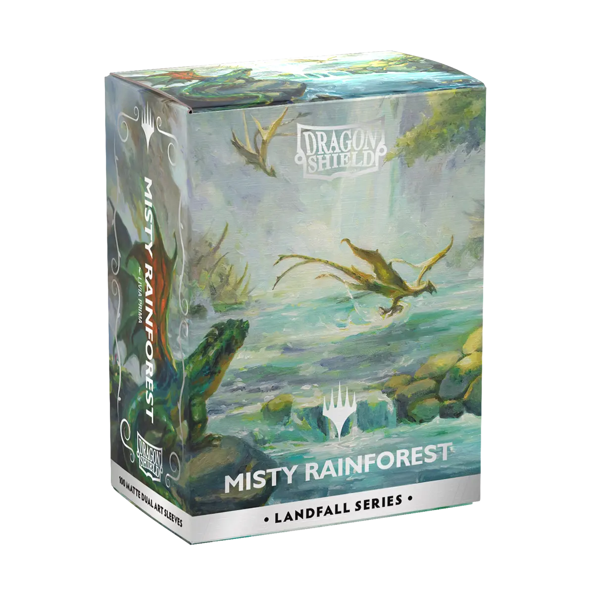 Matte Dual Art Sleeves - Landfall Series Misty Rainforest x100