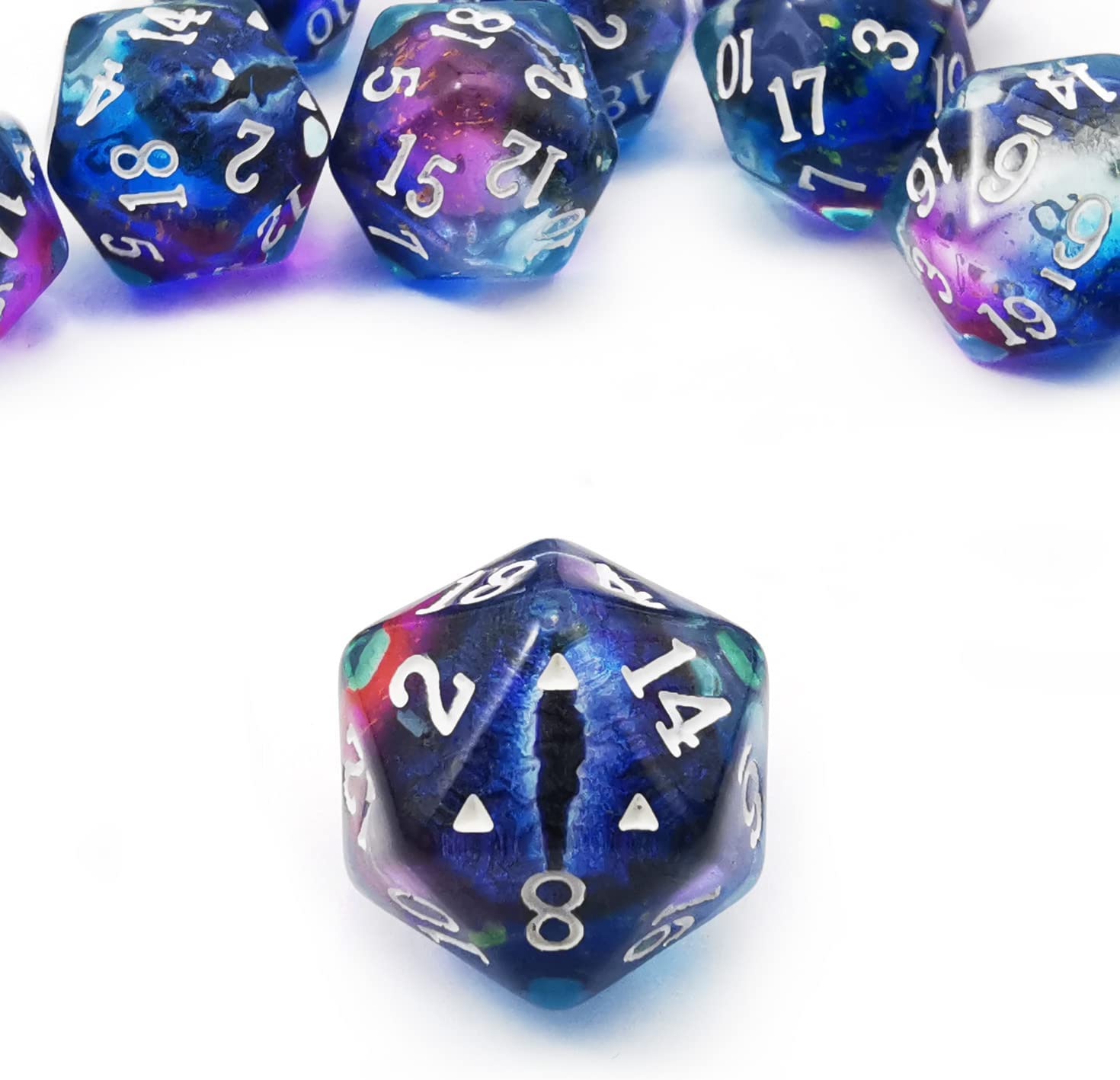 Rellenos -D20 de Ojo de Dragón Azul