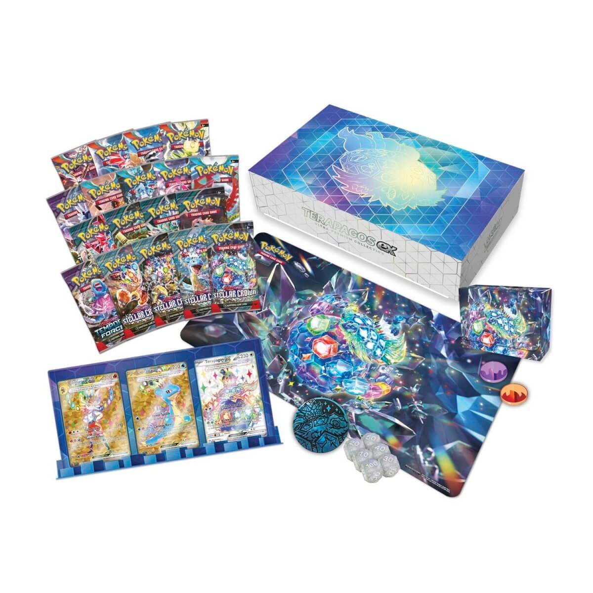 Terapagos Ultra Premium Collection | Pokémon TCG, sobres, cartas pokemon y coleccionables en PiedraBruja Chile