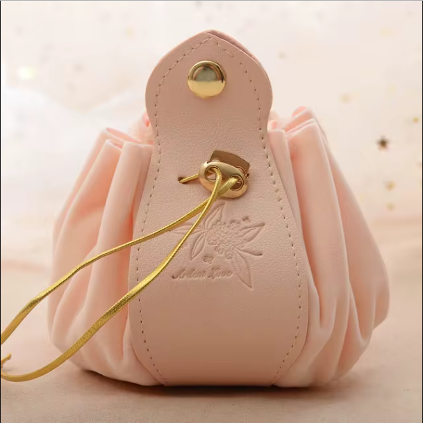 Bolsa De Cuero PU Para Dados Poliédricos | Cierre De Cordón Y Diseño Vintage, Capacidad Para 140 Dados Pequeños O 80 Grandes