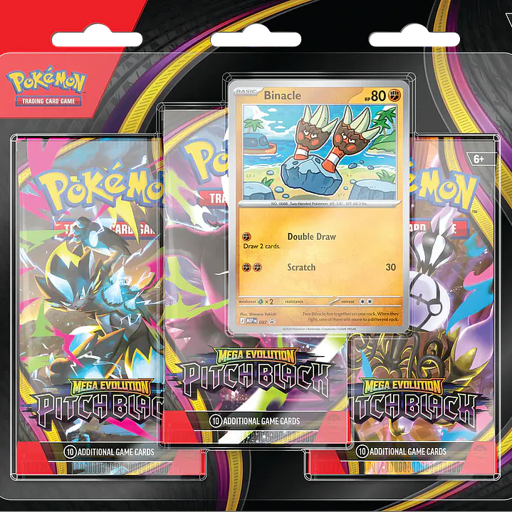 Mega Evolution Pitch Black 3-Pack Blister ESP
