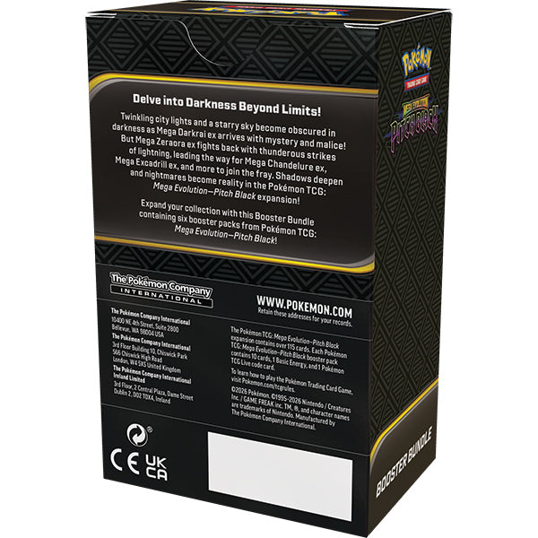 Mega Evolution Pitch Black Booster Bundle ESP
