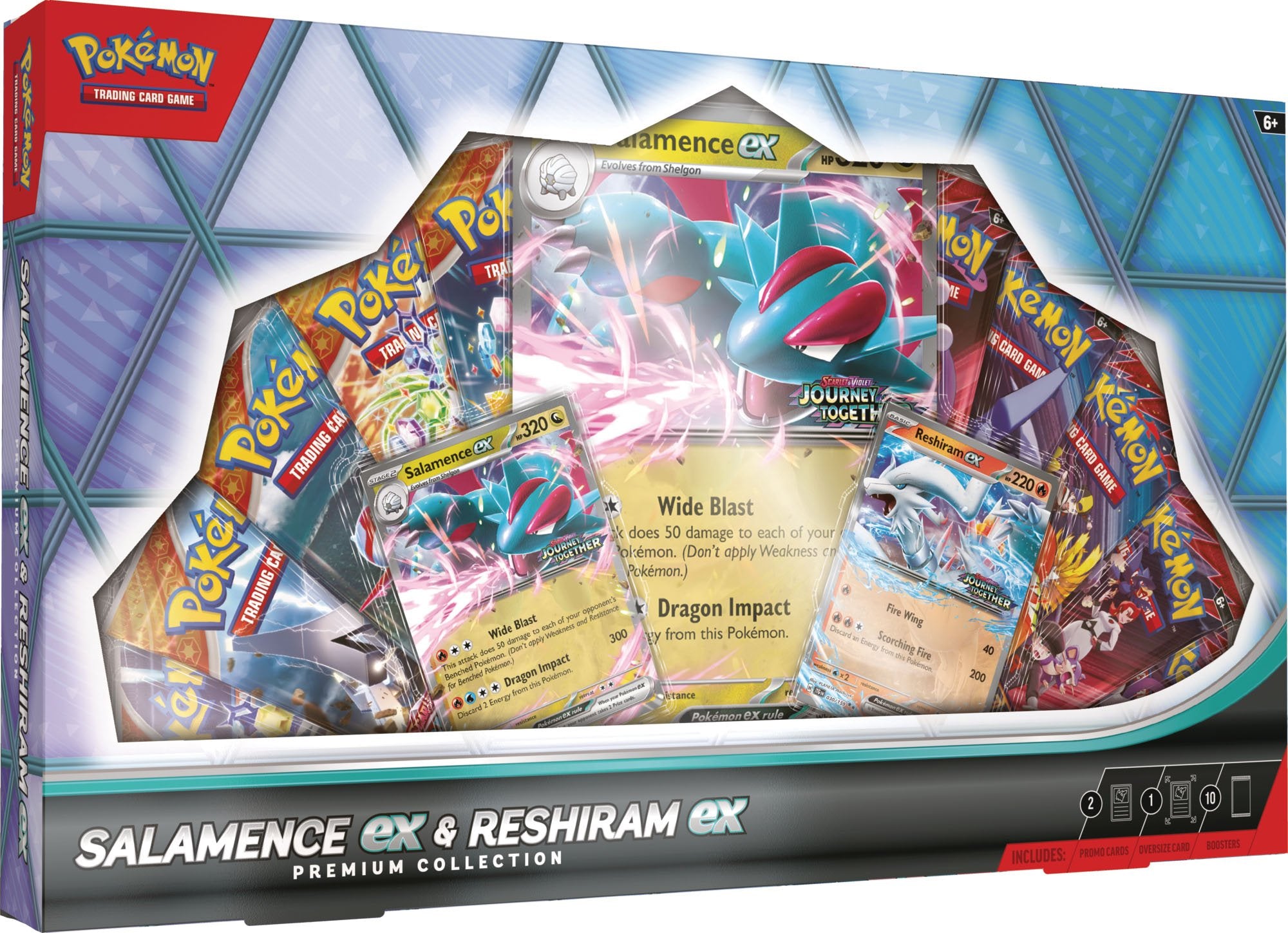 Pokémon TCG Salamence EX & Reshiram EX Premium Collection