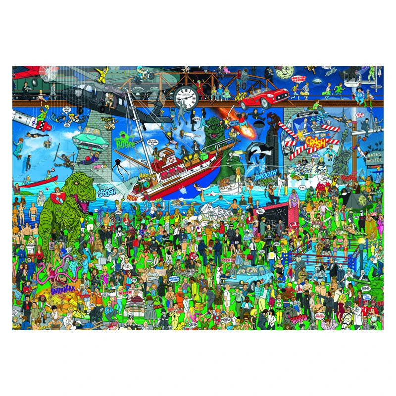 Puzzle 2000 Piezas - Mishmash Movie History Heye