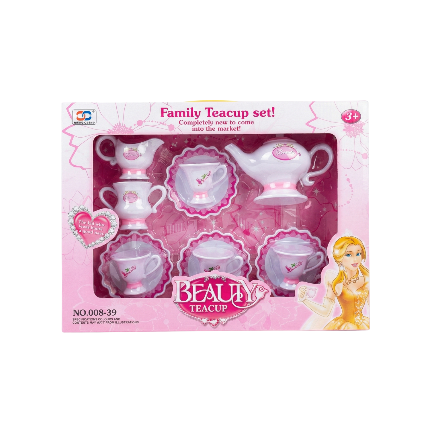 Set de Té Beauty Teacup: Vajilla de Juguete 14 Piezas | Piedra Bruja