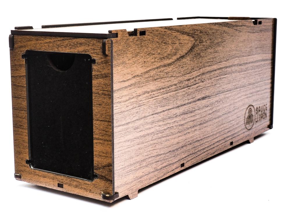 Deckbox: Portamazo Guarida +200 - Madera y Eco Cuero