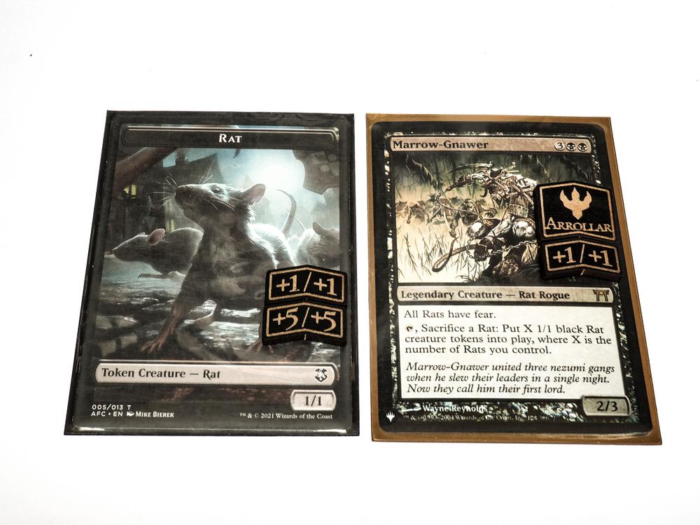 Tokens: Fichas MTG Habilidades y Modificadores - Madera (64)