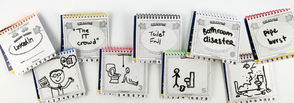 Libretas del juego de mesa telestrations
