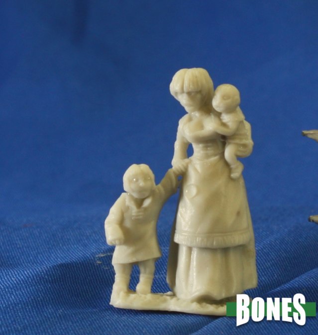 Miniatura Townsfolk Mom & Kids | Piedra Bruja