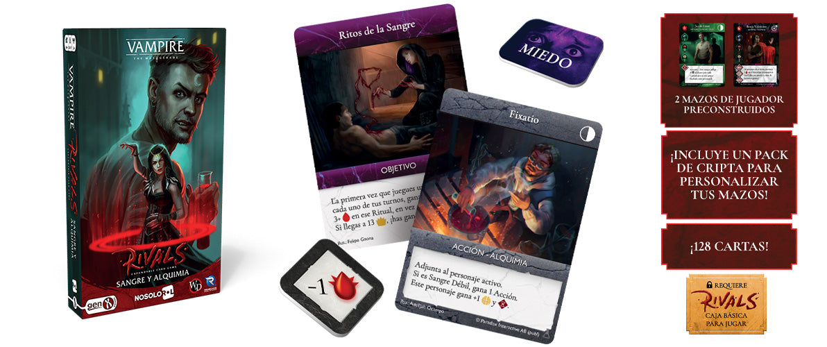 Vampire: Rivals - Expansión Sangre y Alquimia