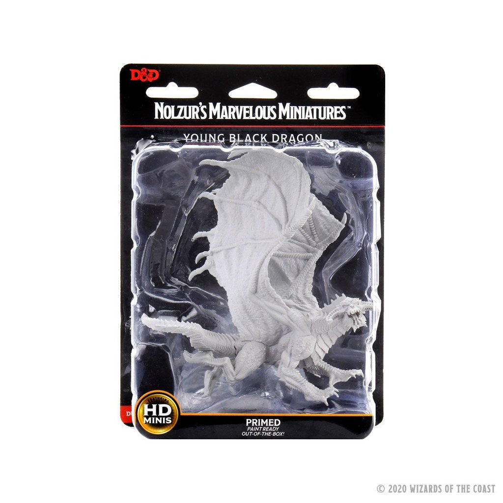 Nolzur’s Marvelous Miniatures: Unpainted Minis Wave 8 - Young Black Dragon