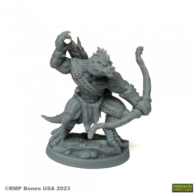 Miniatura Waspnettle Lizardman Archer | Piedra Bruja