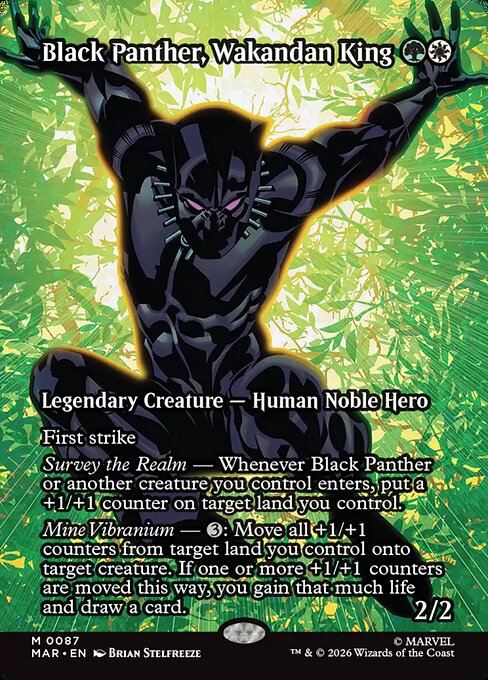 Black Panther, Wakandan King Regular (ingles) 87 | Singles MTG en PiedraBruja