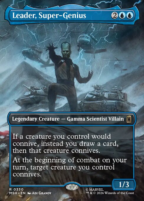 Leader, Super-Genius Regular Foil (ingles) 330 | Singles MTG en PiedraBruja