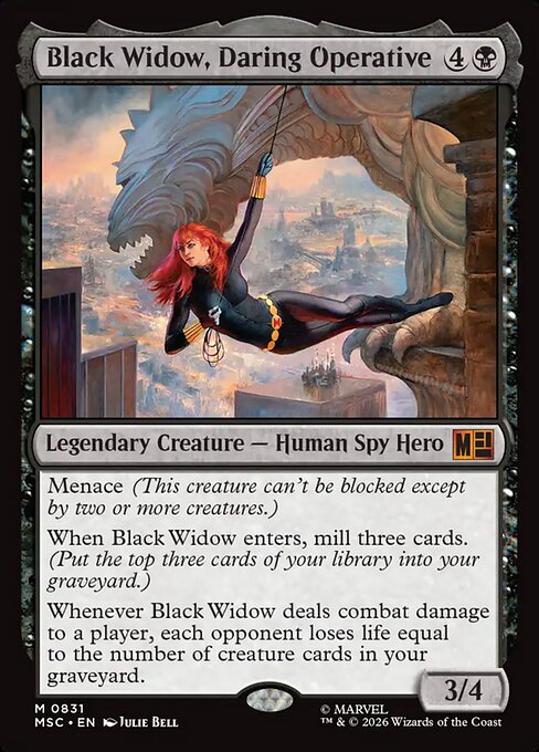 Black Widow, Daring Operative Regular Foil (ingles) 831 | Singles MTG en PiedraBruja