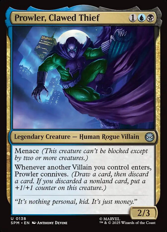 Prowler, Clawed Thief