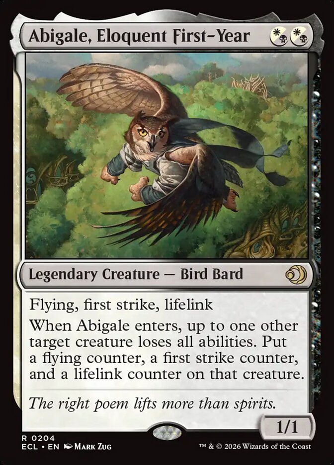 Abigale, Eloquent First-Year Regular Foil (ingles) 204