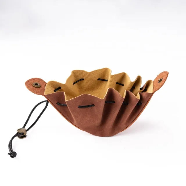 Bolsa de Cuero para Dados - Naranja