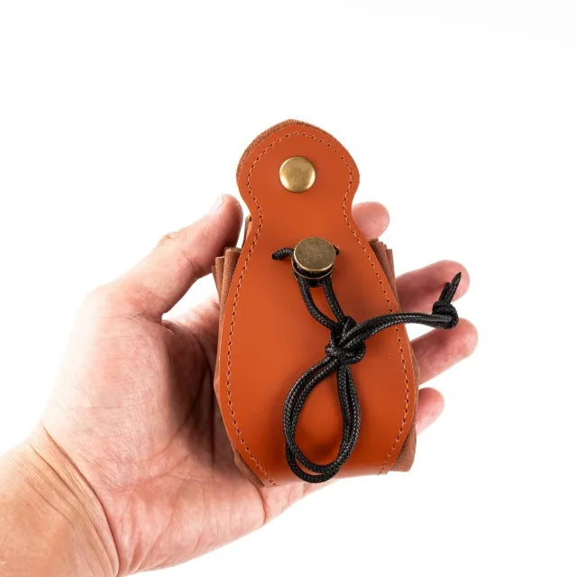 Bolsa de Cuero para Dados - Naranja