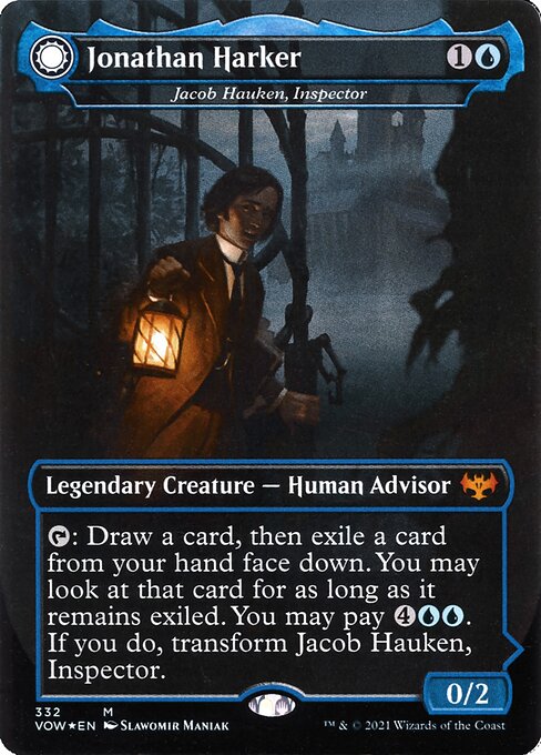 Jacob Hauken, Inspector // Hauken's Insight Borderless Foil (ingles) 332 | Singles MTG en PiedraBruja