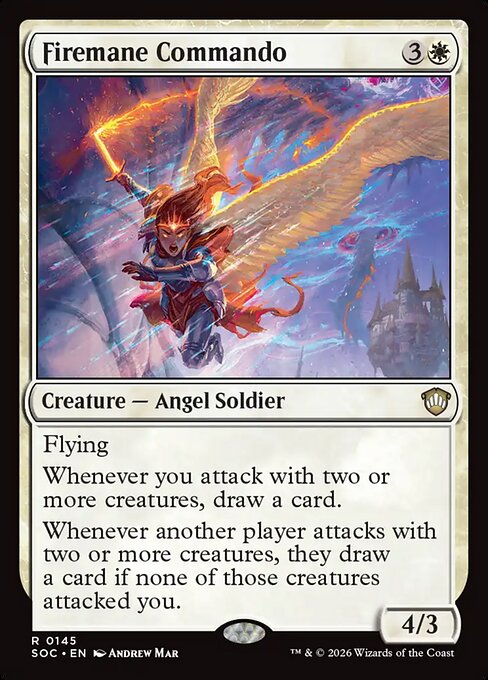 Firemane Commando Regular (ingles) 145 | Singles MTG en PiedraBruja