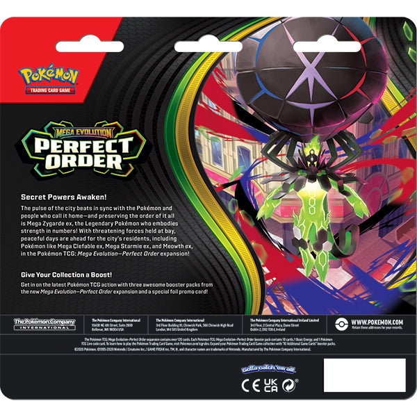 Mega Evolution Perfect Order 3-Booster Blister ESP