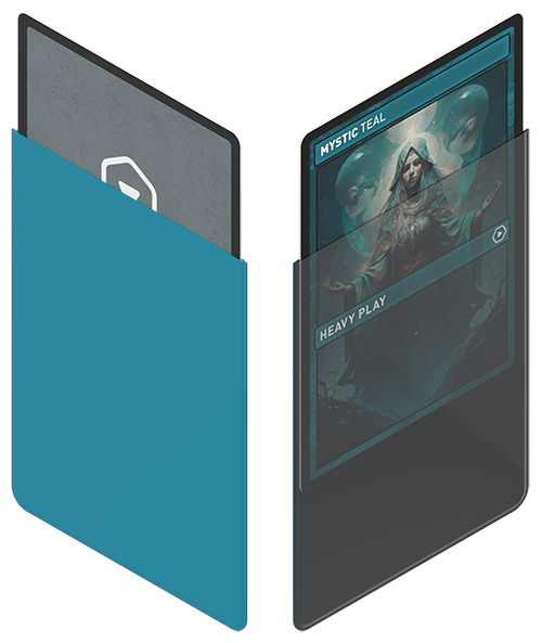 Protector Curvo - Mystic Teal Turquesa (x100) Heavy Play