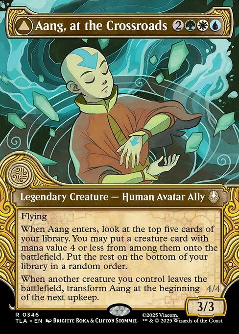 Aang, at the Crossroads // Aang, Destined Savior Borderless (ingles) 346
