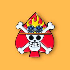 Pin esmaltado One Piece Bandera Ace