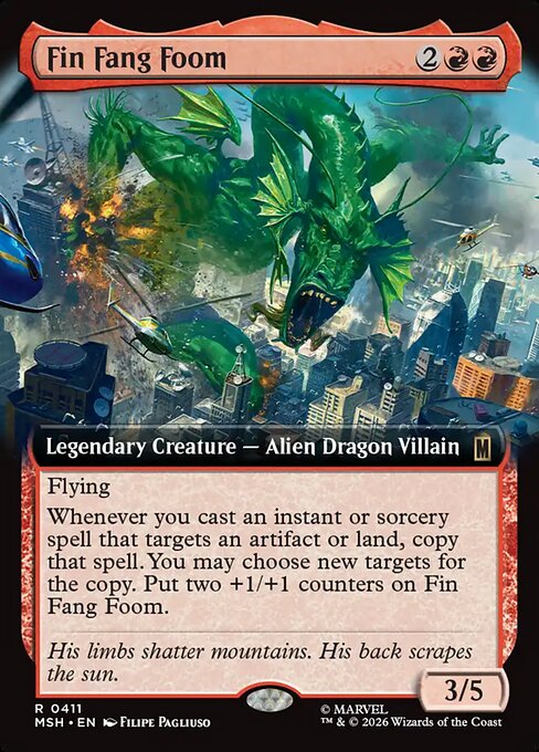 Fin Fang Foom Regular Foil (ingles) 411 | Singles MTG en PiedraBruja