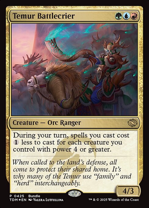 Temur Battlecrier Regular Foil (ingles) 425 | Singles MTG en PiedraBruja