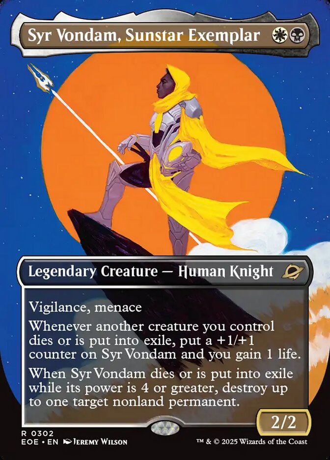 Syr Vondam, Sunstar Exemplar Borderless (ingles) 302