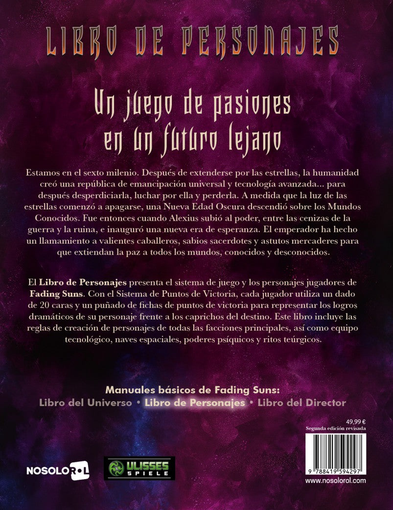 Fading Suns: Libro de Personajes