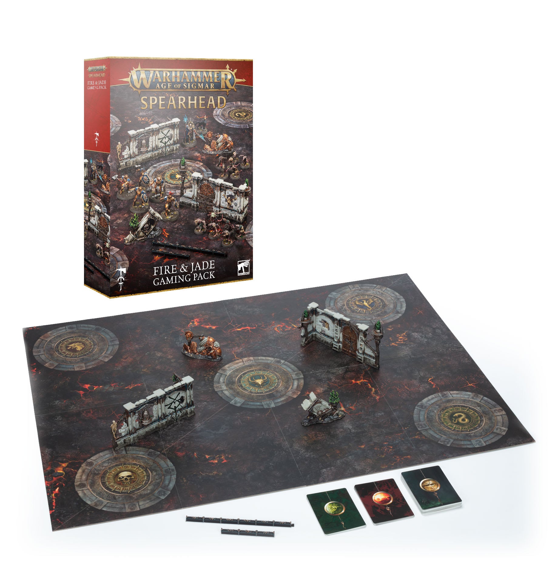 Age of Sigmar: Fire & Jade Gaming Pack | Games Workshop y Warhammer 40K Age of Sigmar en PiedraBruja Chile