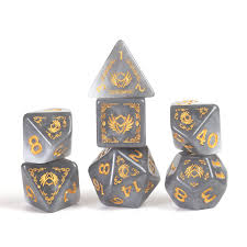 Paladin White / Grey - D&D Adventure Dice